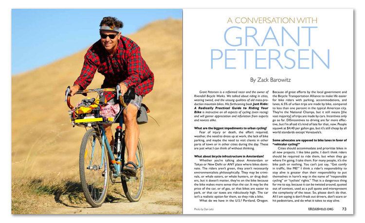 Grant Petersen Urban Velo Bicycle Culture on the Skids