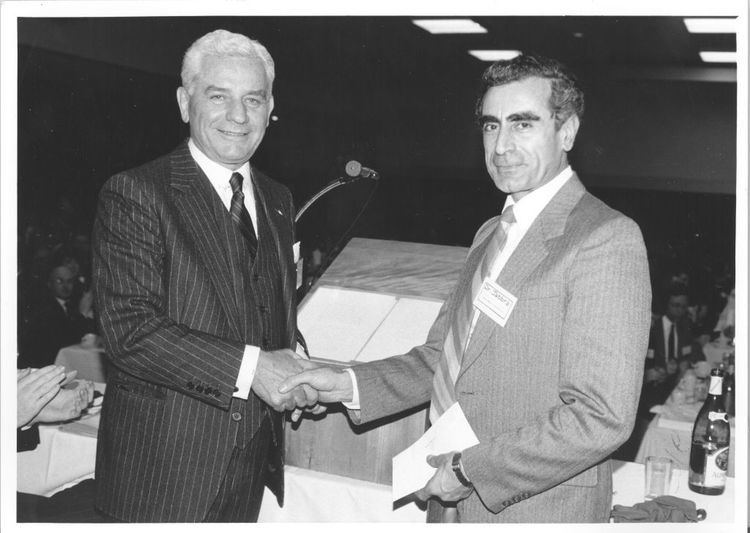 Grant Reuber Dr Jabbra Receives Capital Campaign Donation from Grant Reuber 1988