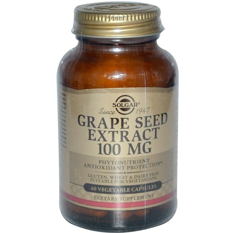 Grape seed extract Solgar Grape Seed Extract 100 mg 60 Veggie Caps iHerbcom