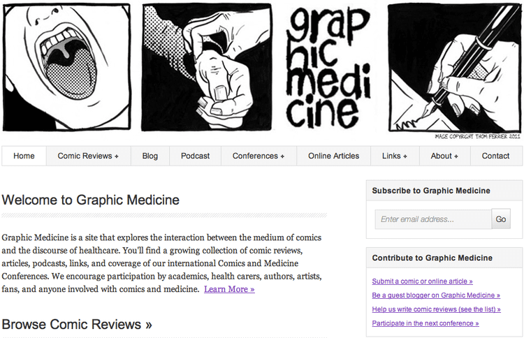 Graphic medicine Graphic Medicine Documenting Medicine A Program for Physicians