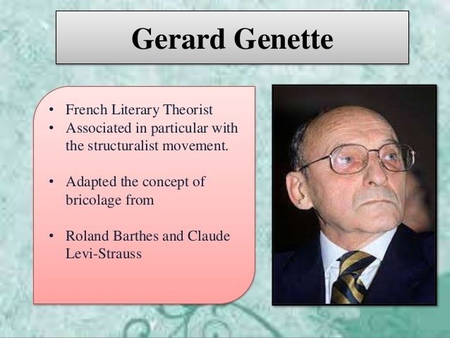 Gérard Genette Gerard Genette39s Narratology