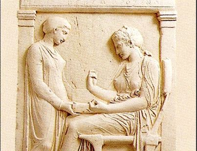 Grave Stele of Hegeso Statues amp Busts Ancient Greek Bas Reliefs The Grave Stele of