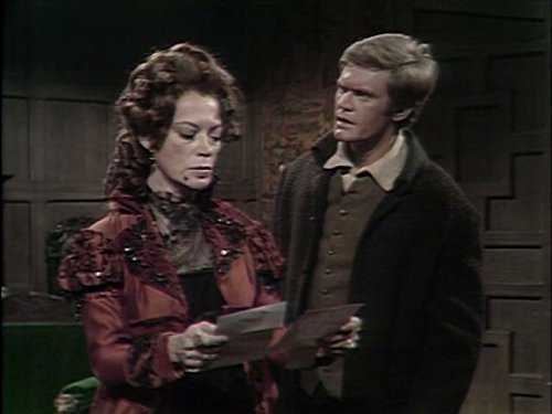 Roger Davis and Grayson Hall in Dark Shadows (1966)