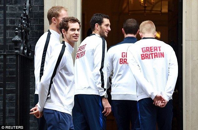 Great Britain Davis Cup team Andy Murray and Britain39s victorious Davis Cup team arrive at