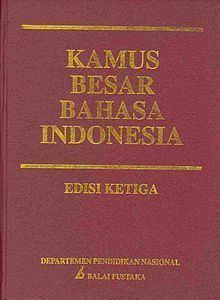 Great Dictionary of the Indonesian Language of the Language Center uploadwikimediaorgwikipediaidthumbbb5KBBI2