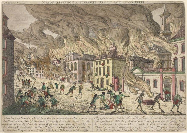 Great Fire of New York (1776) Great Fire of New York 1776 Wikipedia