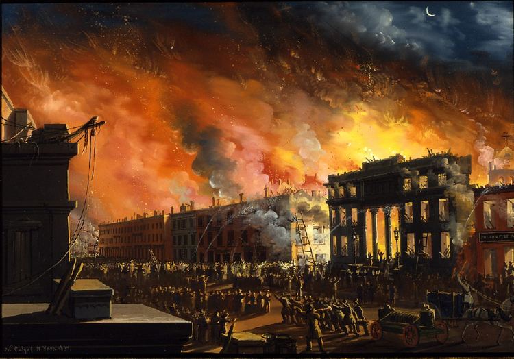 Great Fire of New York The Great Fire 1835 NEW YORK CITY looking back