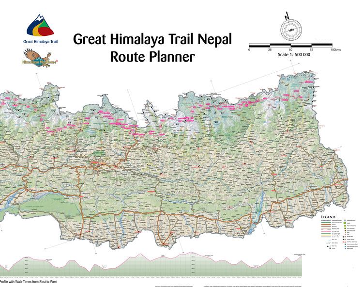 Great Himalaya Trails Great Himalaya Trail Get Trekking Nepal Maps Great Himalaya