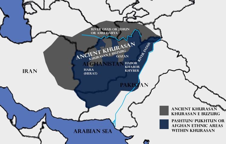 Map of Greater Khorasan