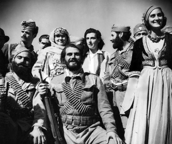 Greek Resistance Portrait of Greek partisans members of the Cretan Resistance The