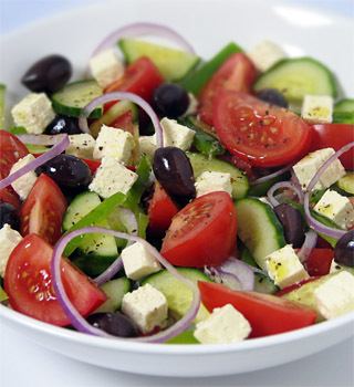 Greek salad Greek salad recipe MediterrAsiancom