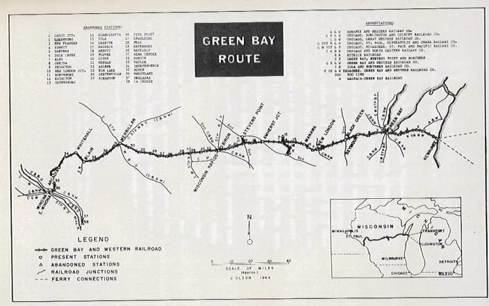 Green Bay and Western Railroad wwwr2parksnetGBampWmapjpg
