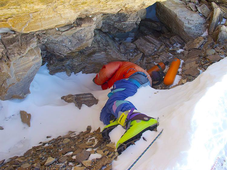 The dead body of "Green Boots", the name given to the unidentified body of a climber that became a landmark on the main Northeast ridge route of Mount Everest.