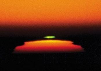 Green flash Pictures of Green Flashes