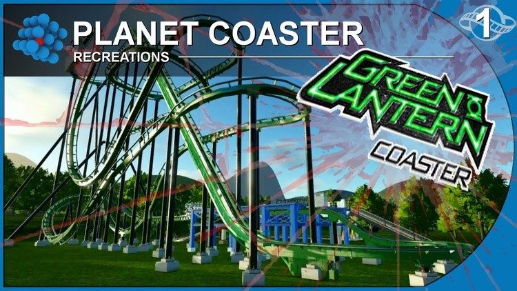 Green Lantern Coaster Planet Coaster Recreations 01 Green Lantern Coaster Movie World