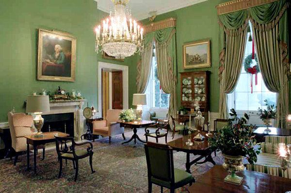 Green Room (White House) Green Room of the White House The Enchanted Manor