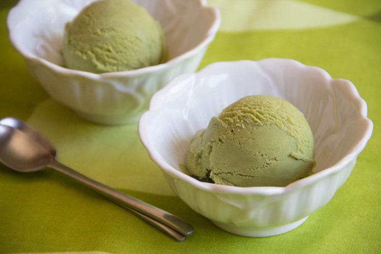 Green tea ice cream Green Tea Matcha Ice Cream Recipe Japanese Cooking 101