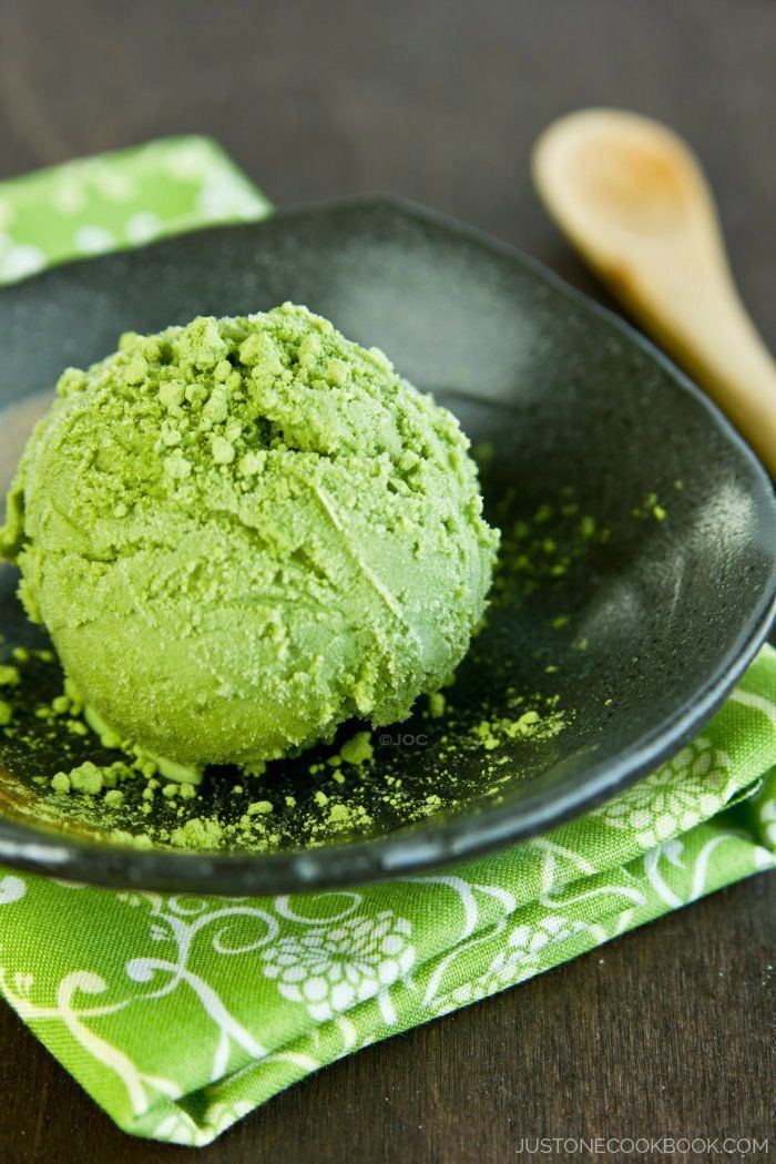 Green tea ice cream Green Tea Ice Cream Just One Cookbook