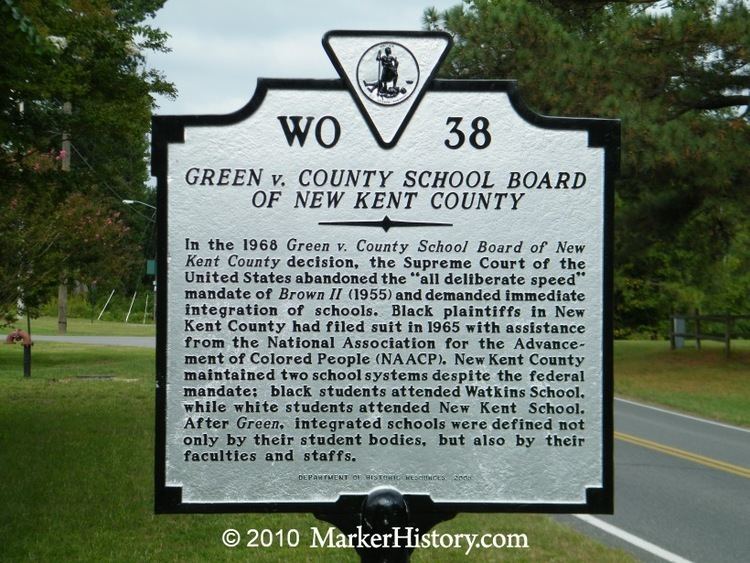 Green v. County School Board of New Kent County wwwmarkerhistorycomImagesLow20Res20A20Shots