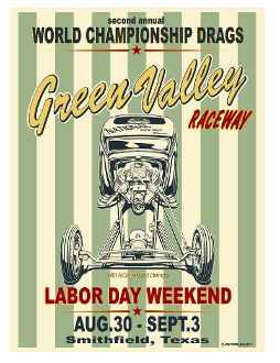 Green Valley Raceway 1962 Green Valley Raceway Tribute Poster