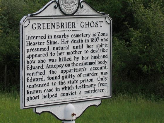 Greenbrier Ghost Elva Zona Heaster The Ghost Who Helped Solve Her Own