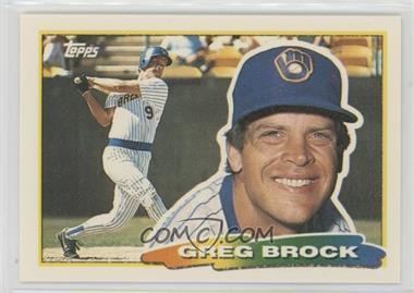 Greg Brock (baseball) 1988 Topps Big Base 217 Greg Brock COMC Card Marketplace