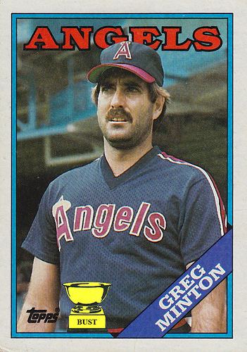 Greg Minton Baseball Card Bust Greg Minton 1988 Topps