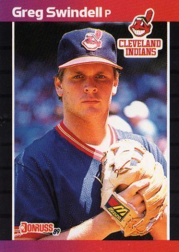 Greg Swindell CLEVELAND INDIANS Greg Swindell 232 DONRUSS 1989 MLB