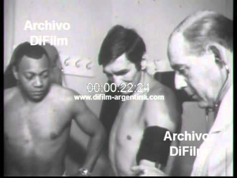 Gregorio Peralta DiFilm Pesaje de Gregorio Peralta y sus hermanos Boxeo 1968