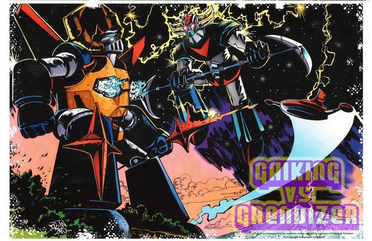 Grendizer movie scenes Gaiking vs Grendizer by fbwash