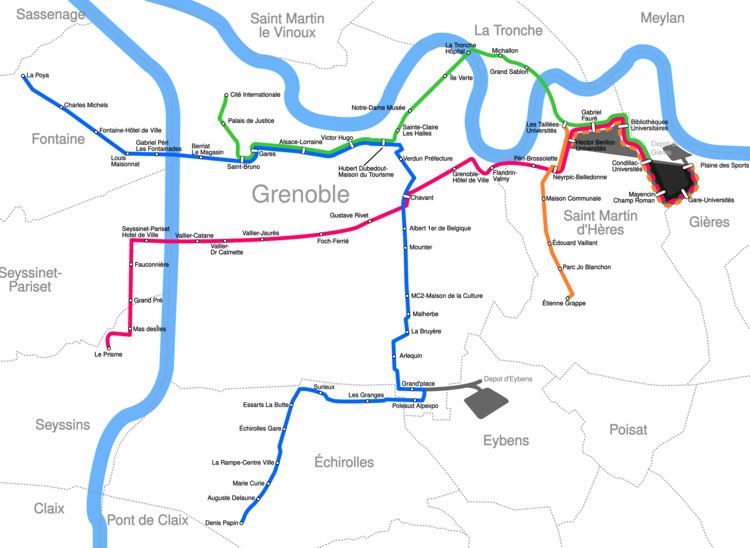 Grenoble tramway FileTramway de Grenoblesvg Wikimedia Commons