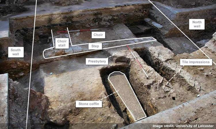 Greyfriars, Leicester Archaeological dig Grey Friars choir found Richard III