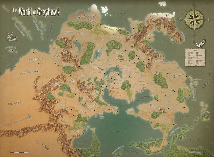 The Map of the World of Greyhawk