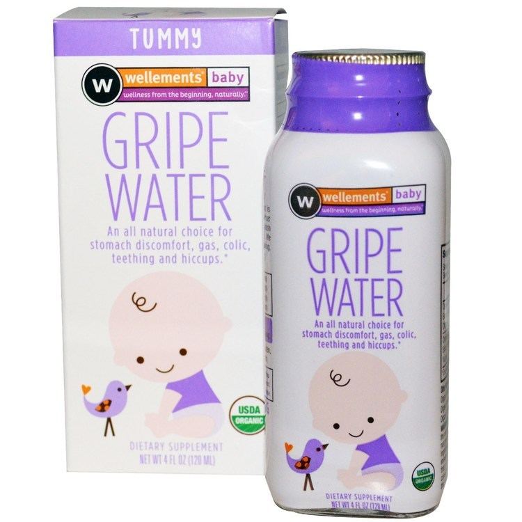 Gripe water Wellements Baby Gripe Water Organic Tummy 4 fl oz 120 ml