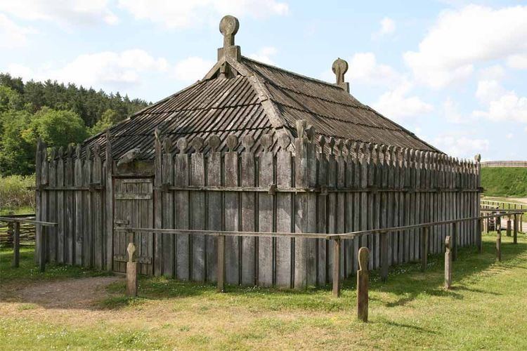 Groß Raden Archaeological Open Air Museum Reconstruction of a slavic temple from the 9th century in Gro Raden