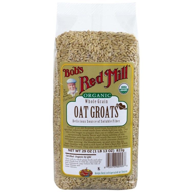 Groat (grain) Bob39s Red Mill Organic Whole Grain Oat Groats 29 oz 822 g