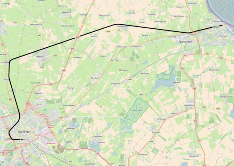 Groningen–Delfzijl railway
