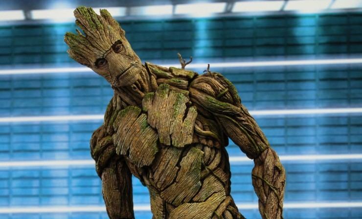 Groot Rocket and Groot fire in from Hot Toys Sideshow Collectibles
