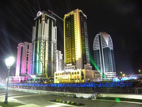 Grozny-City Towers Facade Clocks