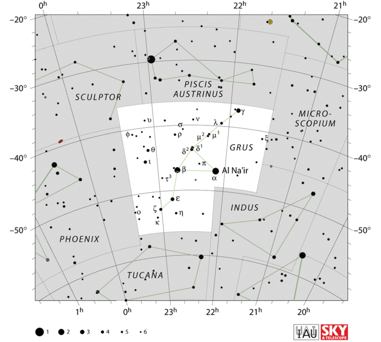 Grus (constellation) Grus Constellation Facts Story Stars Location Deep Sky Objects