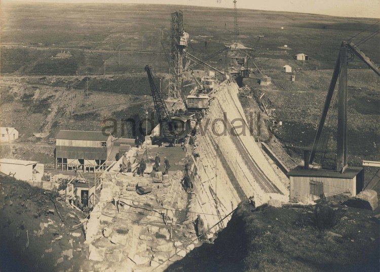Grwyne Fawr Construction of Grwyne Fawr Dam Black Mountains Powys 1910s 4