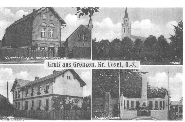 Grzędzin Grzdzin Grzendzin Grenzburg od 1936 powiat kdzierzysko