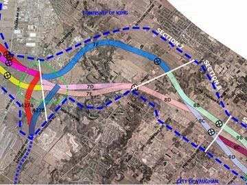 GTA West Corridor Several proposed routes in northwest Vaughan considered for GTA west