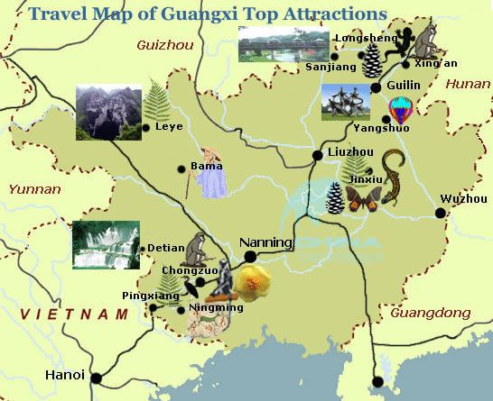 Guangxi Tourist places in Guangxi