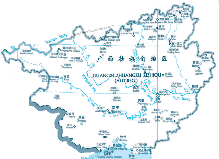 Guangxi Tourist places in Guangxi
