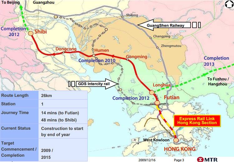 Guangzhou–Shenzhen–Hong Kong Express Rail Link Hong Kong West Kowloon Terminus
