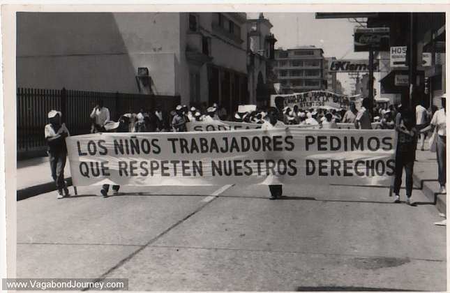 Protesters in Guatemala