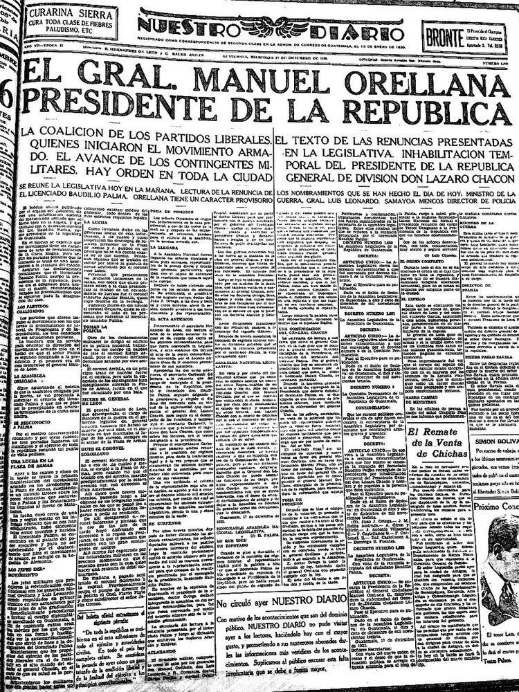 Guatemalan presidential election, 17 December 1930