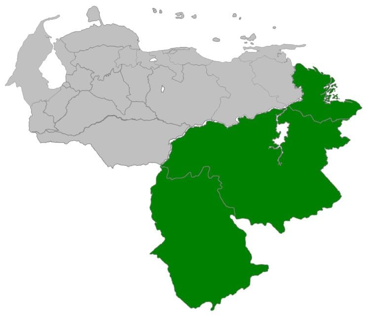 Guayana Region, Venezuela FileVenezuelaRegionGuayanapng Wikimedia Commons