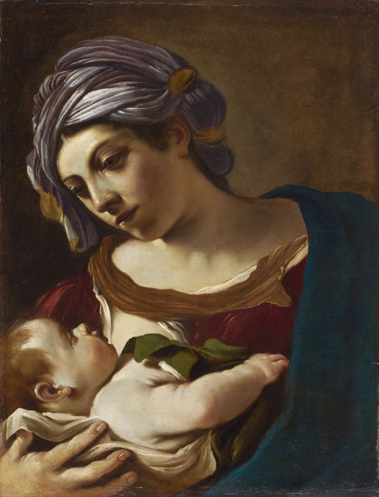 Guercino FileGuercino Madonna and Child Google Art Projectjpg